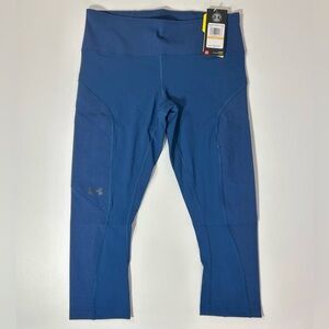 Under Armour Womens Pants Sz S Pull On Heat Gear Yoga Legging Blue Skinny